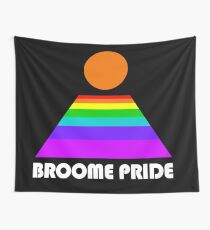 Broome Pride Logo - white Wall Tapestry