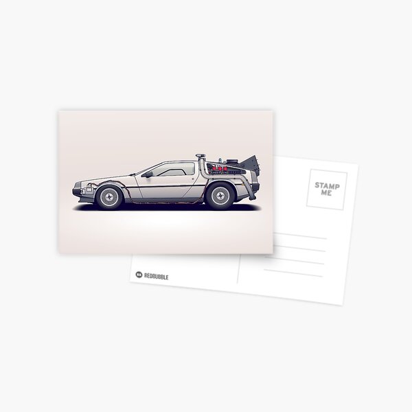 DeLorean Postcard