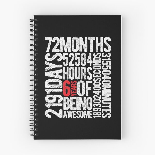 Item preview, 6 Years Of Being Awesome Kids Birthday Gift designed and sold by kolbasound.