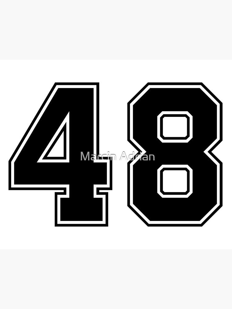 01 American Football Classic Vintage Sport Jersey Number in black number on  white background for american football, baseball or basketball Poster for  Sale by Marcin Adrian