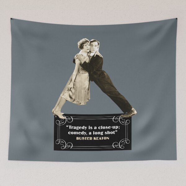 Item preview, Buster Keaton Quotes: "Tragedy Is A Close-Up; Comedy, A Long Shot" designed and sold by TIGERDAVER.