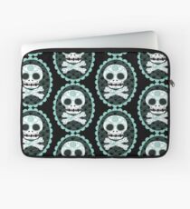 Sugar Skull n Crossbones Emblem Laptop Sleeve