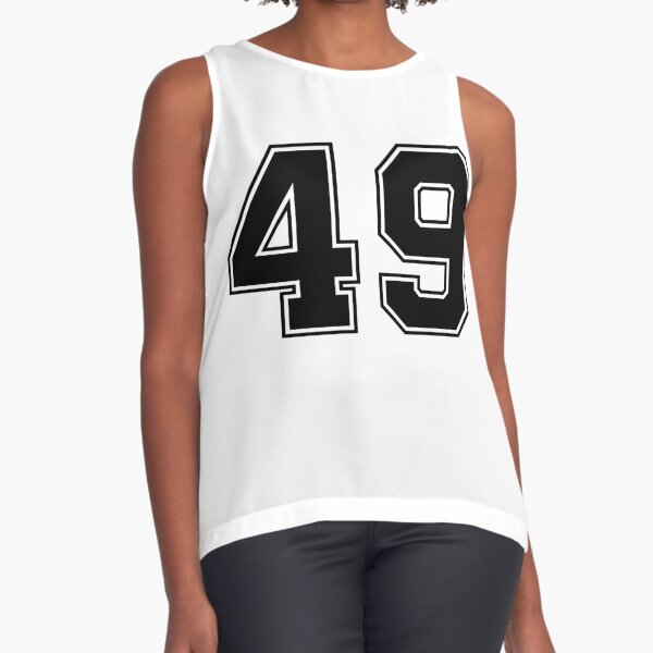 92 American Football Classic Vintage Sport Jersey Number in black number on  white background for american football, baseball or basketball' Sleeveless  Top for Sale by Marcin Adrian