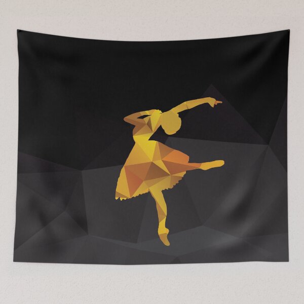 Item preview, Polygonal ballerina in yellow hues designed and sold by artsome-design.