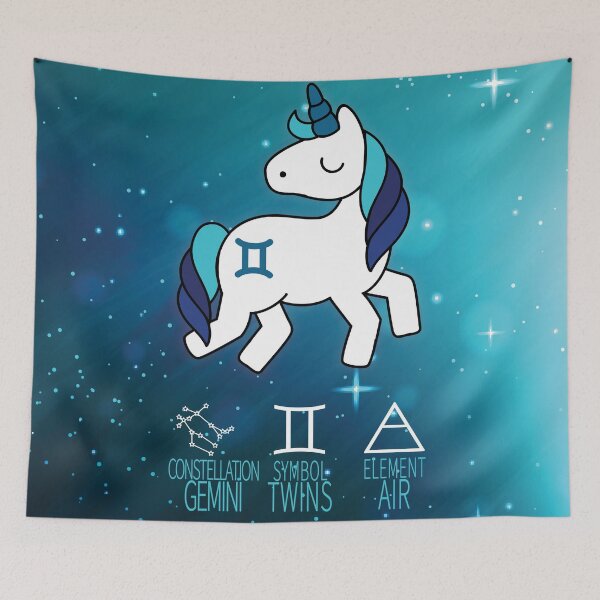 Item preview, Gemini Unicorn Zodiac designed and sold by dollmadeinjapan.