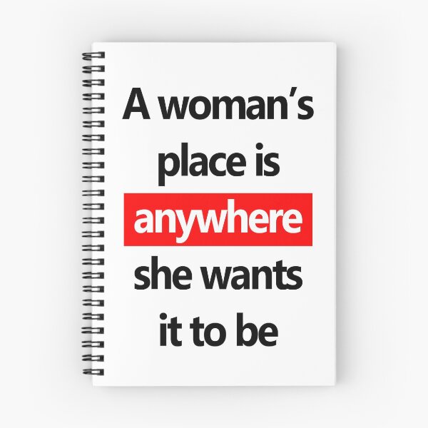 Item preview, A woman's place feminist text design designed and sold by GetItGiftIt.