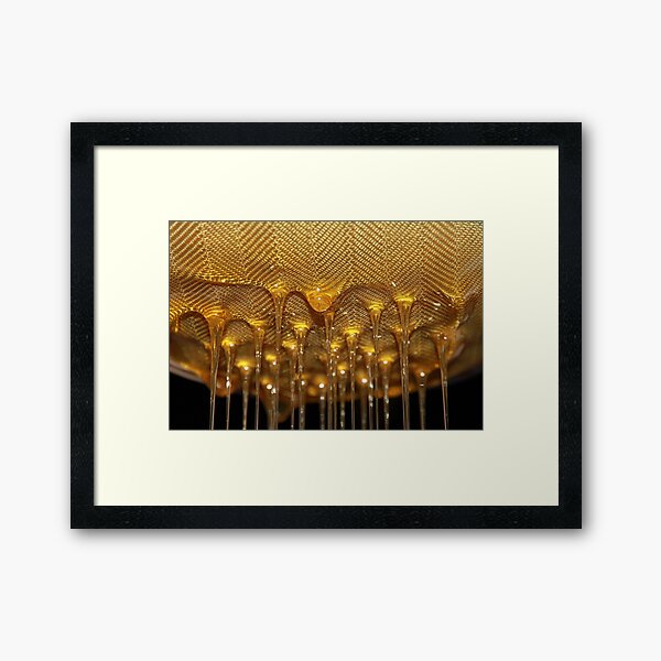 Honey Drip Framed Art Print