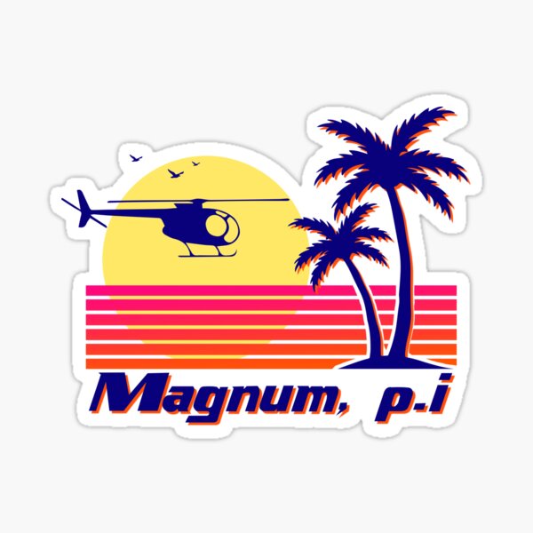 Magnum pi Sticker