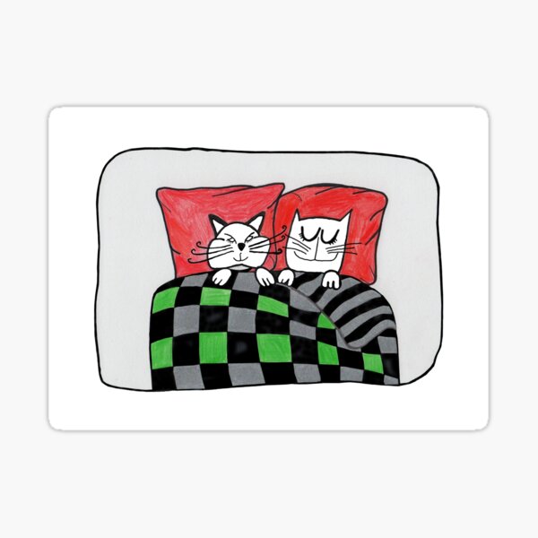 Sleeping cats Sticker