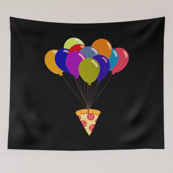Item preview, Pizza with Balloons designed and sold by Basti09.