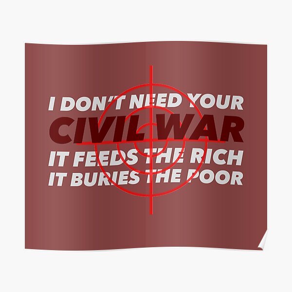 "Civil War Lyrics by Guns N Roses" Poster for Sale by Redbubble