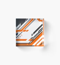 CSGO | Black & Orange v2 Acrylic Block