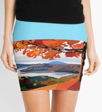 beautiful autumn landscape Mini Skirt