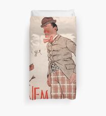 Vintage poster french show Dranem Duvet Cover