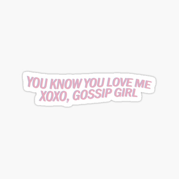 XOXO, Gossip Girl Sticker