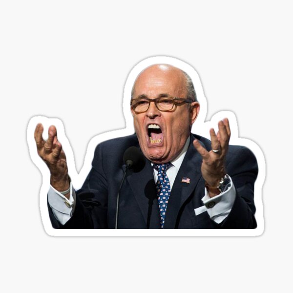 “Rudy Giuliani” Sticker for Sale by sad-millennial | Redbubble