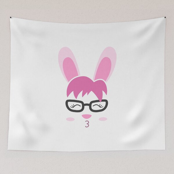 Item preview, Bunny easter bunny gift glasses hipster kawaii cute designed and sold by Franja2.