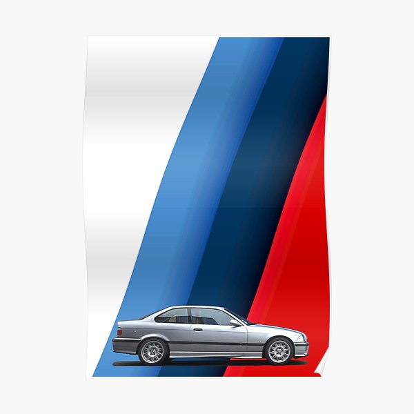 M3 e36 Streifen Poster