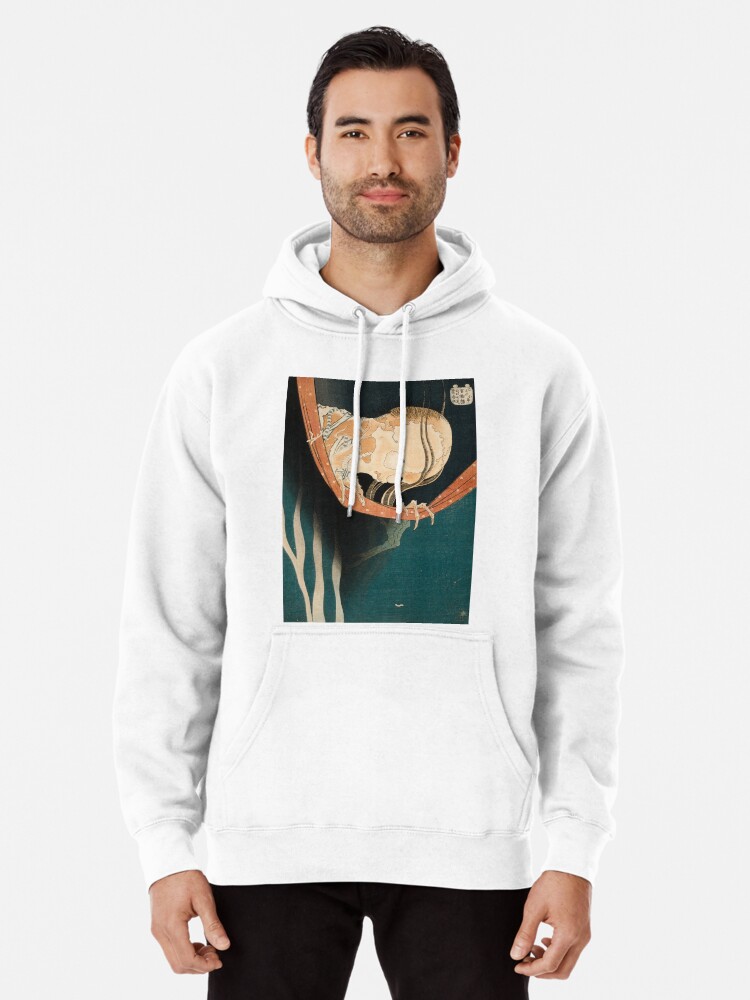 Japanese ghost store print hoodie