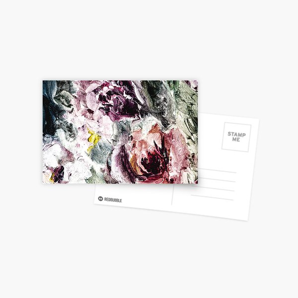 Fallen Roses Moody Postcard