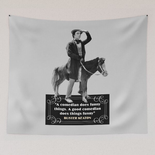 Item preview, Buster Keaton Quotes: “A Comedian Does Funny Things, A Good Comedian Does Things Funny” designed and sold by TIGERDAVER.