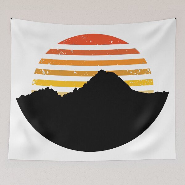 Item preview, Mountain and Sun Retro  designed and sold by SphereZones.