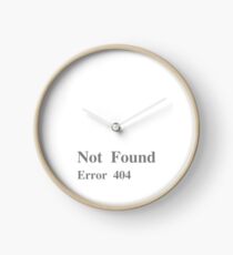 Not Found Error 404 Clock