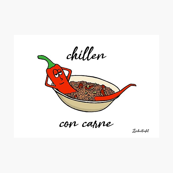 Item preview, Zeichenteufel - chilling con carne designed and sold by Zeichenteufel.