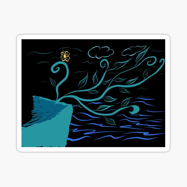 Blue Wind Sticker