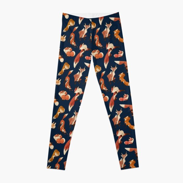 Red foxes Leggings