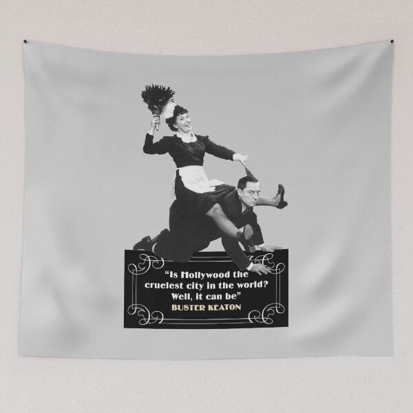 Item preview, Buster Keaton Quotes: “Is Hollywood The Cruelest City In The World? Well, It Can Be" designed and sold by TIGERDAVER.