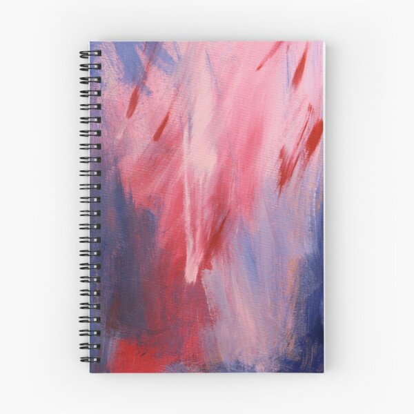 Item preview, Blue and Pink Collision Hand Painted Canvas Design - Painting, Streaks of Paint designed and sold by aegisdesigns.