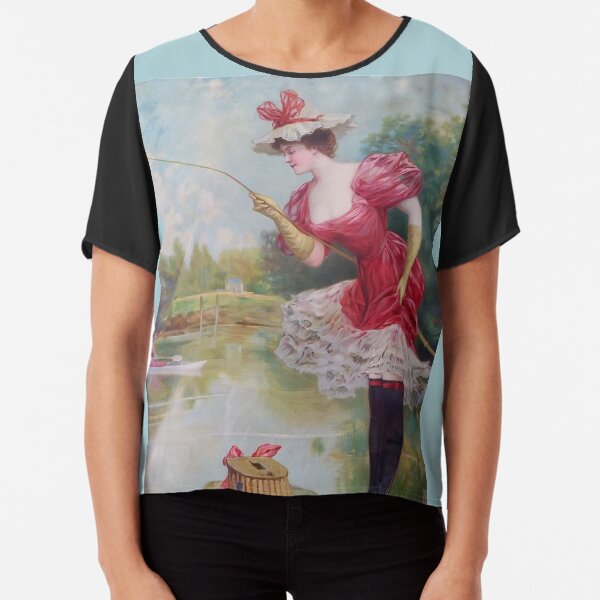 The Dainty Art Of Fishing Chiffon Top