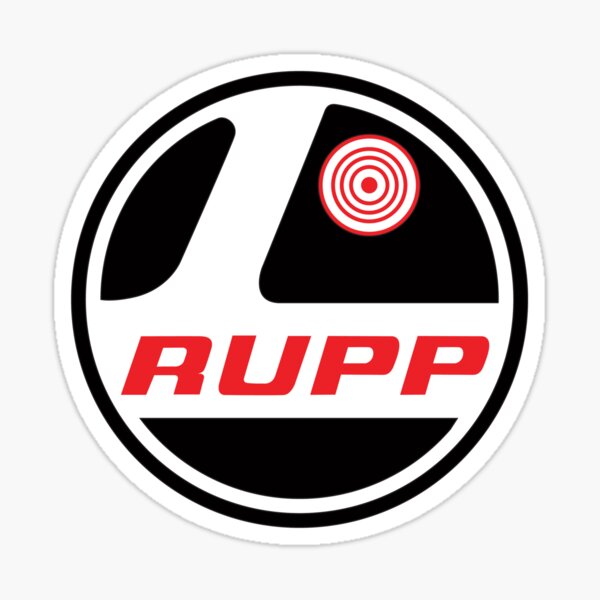 "Rupp snowmobiles mini bikes go Karts" Sticker for Sale by