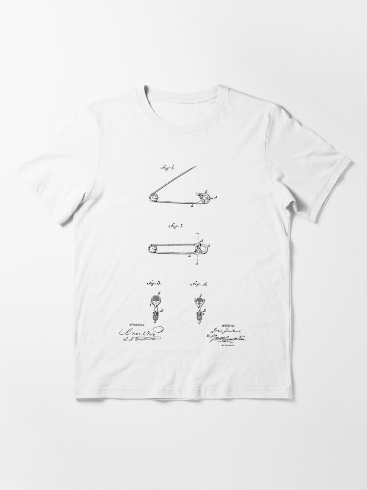 TheYoungDesigns Goal Vintage Patent Hand Drawing T-Shirt