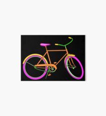 Neon Bike with Pink Art Board Print