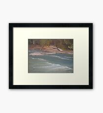 Above Middle Falls Framed Print