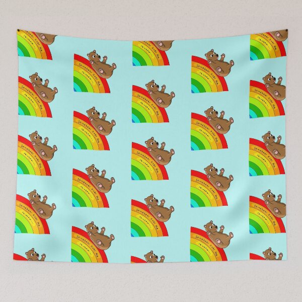 Item preview, Somebear Over The Rainbow - Funny Pun designed and sold by PvPconcepts.