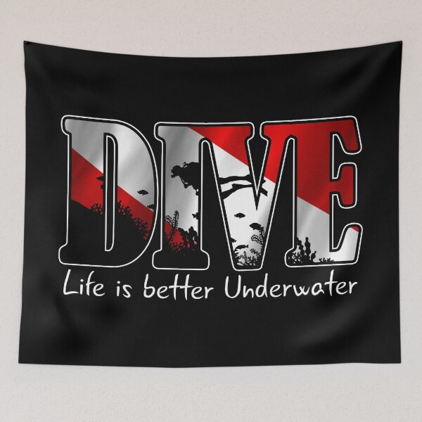 Item preview, Scuba Diving ~ Life is Better underwater designed and sold by EddieBalevo.