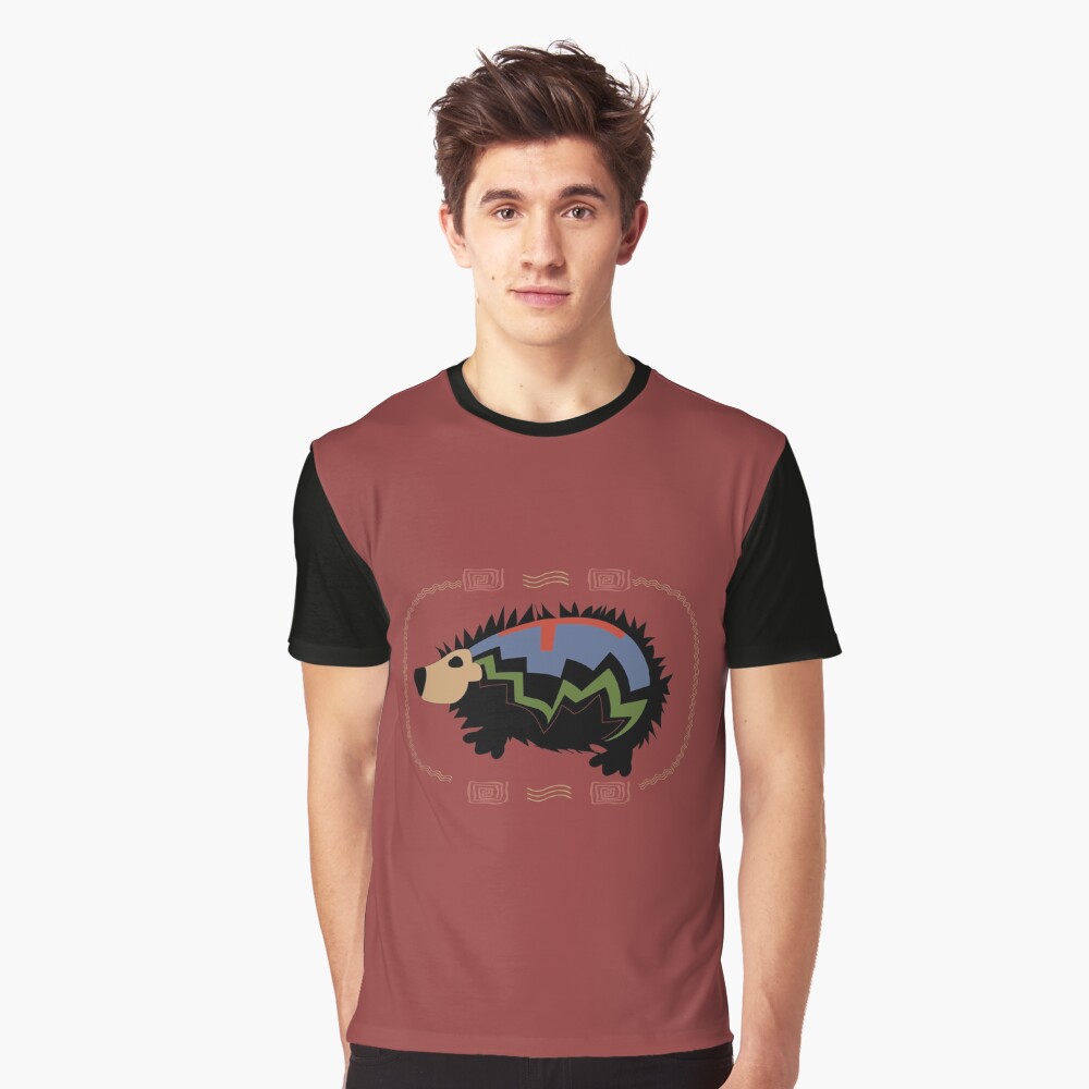 Aztec Hedgehog Graphic T-Shirt