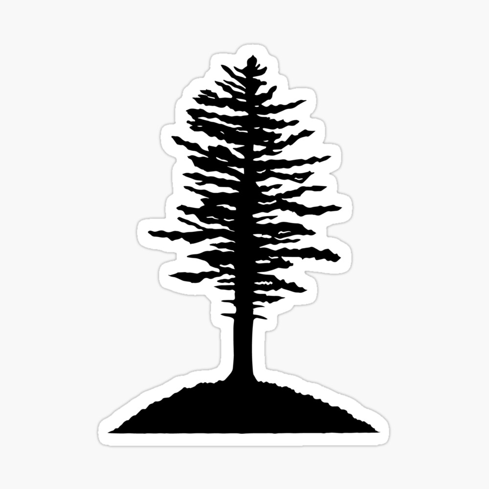 Simple Pine Tree Sticker