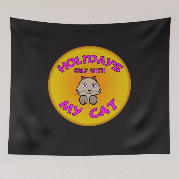 Item preview, Holiday only with my cat Palms gift holiday designed and sold by dm4design.