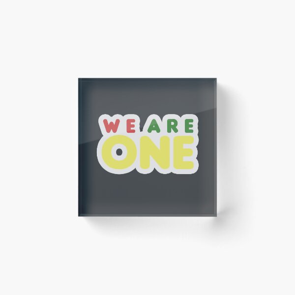 Item preview, We Are One Inspirational Happy Quote Chill Peace Love Music designed and sold by Sid3walkArt2.