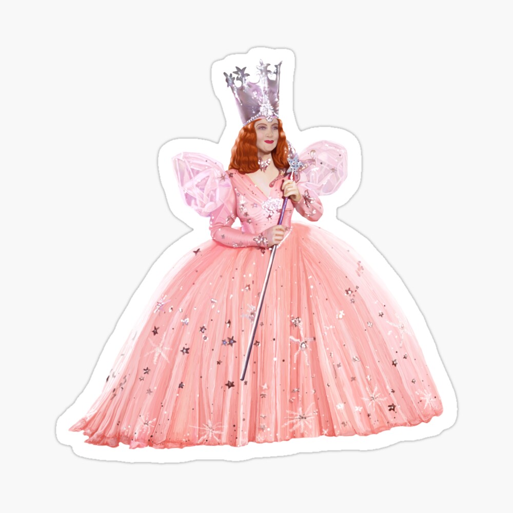 Glinda The Good Witch, The Wizard of Oz, Magical Realism Digital Painting, Full Body Portrait, No Background Socks