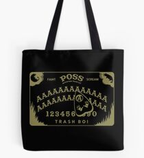 Possum Ouija Board (Gold on Black) - Funny Opossum Oujia Design Tote Bag