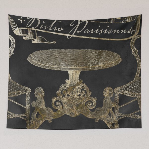 Item preview, Bistro Parisienne Gold designed and sold by Sasha Art Gallery.