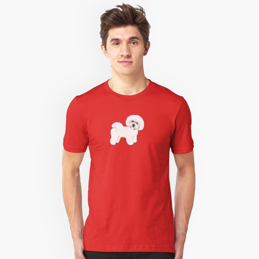 Bichon Frise, joyful friend Slim Fit T-Shirt