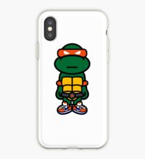 Orange Renaissance Turtle iPhone Case