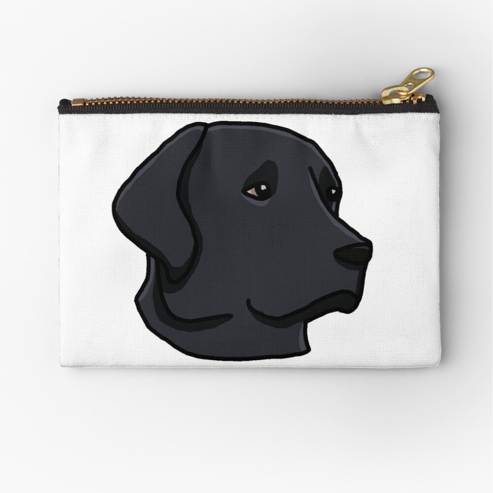 BLACK LABRADOR DOG COIN PURSE