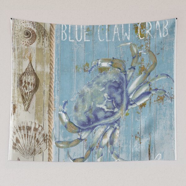 Item preview, Blue Claw Crab Seafood Restaurant Sign designed and sold by Sasha Art Gallery.